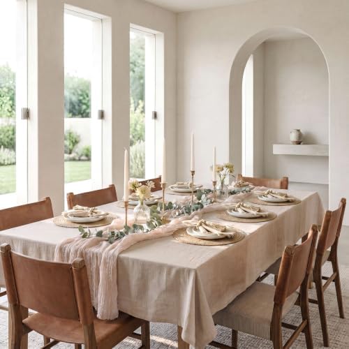 6 Sets Boho Table Decorative Set 13'' Round Woven Braid Placemats - Image 5