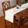 Faux Fur Christmas Table Runner with Golden Sequin Snowflakes, White Super Soft Thick Luxury Table Decoration for Holiday Xmas,15x70 Inch by Sattiyrch