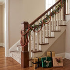 ZenNex 65.6 Ft Christmas Wooden Bead Garland 2 Pcs Long Bead String,Drakred - Image 7