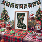 Janinka 21 Pcs Christmas Stocking Santa's 18 Mesh Needlepoint Canvas Kit - Image 6