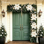 8PCS Large Christmas Magnolia Flowers for Christmas Tree Wreath - Image 7