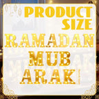 Aurelema 14 Pcs Ramadan Mubarak Decorations LED Letter Lights Sign - Image 3