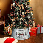 Small Metal Christmas Tree Collar 21 Inch Diameter Base, Small Tree Collar for Slim Trees, Christmas Truck Decorations - Image 3
