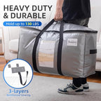 TAILI 10 Pack Silver XXL Moving Bags,Storage Bags with Visible Window - Image 5
