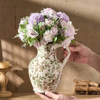 Ceramic Rustic Farmhouse Vase with Handle,‌Retro Flower Vase for Home Decor - Image 5