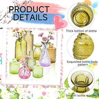 16 Pack Glass Bud Vase Set, Small Flower Vase Set Bud Vases for Wedding Centerpiece Table Decor, Vintage Small Vases for Room Home Dining Party Table Center Decor (Amber Set, 16 Pack) - Image 5