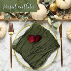 Mixweer 100 Pcs Gauze Cheesecloth Napkins 19.7 x 19.7 Inch, Dark Army Green - Image 5