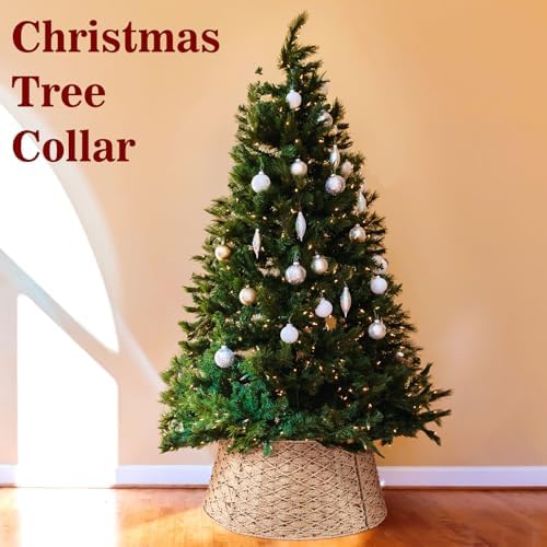 Poen Woven Rattan Christmas Tree Collar - Image 5