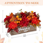 Fall Centerpieces for Tables Fall Flower in Pot Thanksgiving Table Decor - Image 5