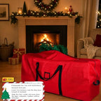 Christmas Tree Storage Bag, 9 ft, 600D Oxford, PURE RED - Image 6