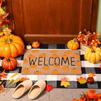 Moucuny 2 Pcs Fall Doormat Outdoor, Fall Front Porch Decor, Non Slip - Image 2