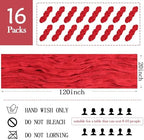 16 Pack Red Cheesecloth Table Runner 20 x 120 inch Gauze Table Runners 10 FT Long,Semi Sheer Boho Cheese Cloth Fabric Table Runner Bulk for Party,Wedding,Baby Shower,Bridal Shower Decoration - Image 2