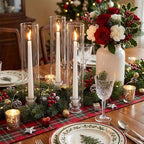Hurricane Glass Candle Holders 18pcs Candlestick Holders for Taper Candles Centerpieces for Tables Wedding Birthday Party Home Decor - Image 5