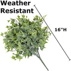 Factory Direct Craft Weather Resistant Green Needlepoint English Ivy Bush Fake Greenery Ivy Bush for Indoor and Outdoor Arrangements - Image 2