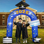 Lewondr 10FT Graduation Inflatable Outdoor Decorations Arch Class of 2026 by Lewondr