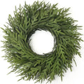 26" Artificial Norfolk Pine Wreath, Christmas Greenery for Front Door Decor by Juxdp