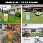 2 Pack Metal Garden Flag Holder Stand Scroll American Stand Yard Flag Pole Stake Fits Max 14 x 25 Inch for Outside House Garden Yard Lawn Patio Balcony Decor, No Flags Included - Image 7