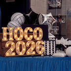 Honoson 8 Pcs Homecoming Party Decor Volleyball Hoco 2026 Light up Sign - Image 3
