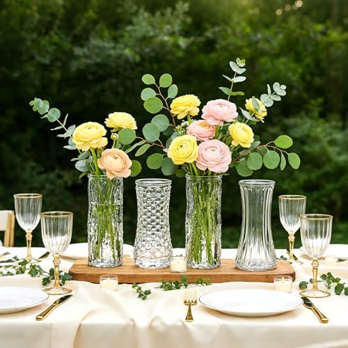 24 Pack Mini Glass Bud Vases, Small Clear Flower Vases Bulk - Image 7