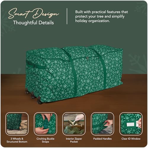 Covermates Christmas Tree Rolling Cinch Bag, 48" W x 20" D x 20" H - Image 4