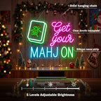Zhengmy Mahjong Neon Sign for Wall Decor Get Your Mahjong Neon Sign - Image 4
