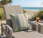Outdoor/Indoor Sunbrella Throw Pillows Square Set of 2 Pieces 24 inch x 24 inch Saltillo Sagebrush - Cover Only, Insert Not Included - Image 3