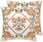 patdrea Designer Velvet Throw Pillow Cover,Set of 2,18"x18"-SantiagoC by patdrea