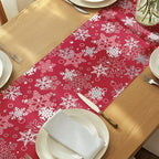 Christmas Table Runners | Red Table Runner | Winter Decorations for Home | Festive Holiday Table Decor | Kitchen Dining Table Runner | Made in The USA | 14" x 108" Long - Image 6