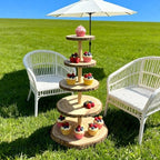 5 Tier Wooden Cupcake Stand Large Tiered Cake Display Tower - Image 6