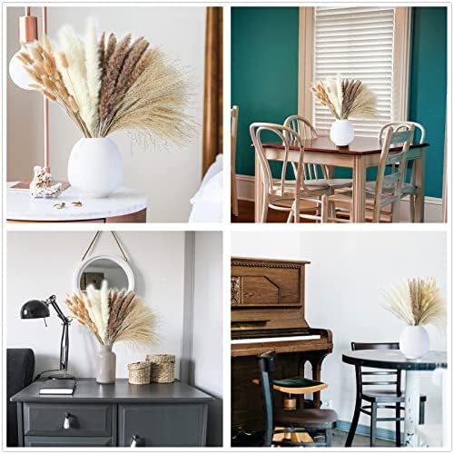 300 PCS Dried Flower Bouquet – Pampas Grass, Floral Decor for Home, Wedding, and Boho Style | Perfect for Vases, Fall, Spring, Summer, and Winter Arrangements (Pack of 2) - Image 6