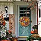 WANNA-CUL 24 Inch Fall Harvest Front Door Wreath Autumn Thanksgiving Decor - Image 6