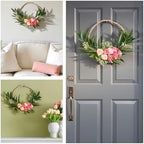 National Tree Company 16 inch Artificial Eucalyptus and Buttercups Spring Wreath, Realistic Floral Decoration for Front Door or Indoor Décor - Image 6