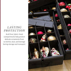 Balsam Hill Deluxe Rolling Ornament Chest - 120pc Christmas Decoration Storage with Dividers & Trays - Image 5