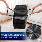 TAILI 4 Pack Black Extra Large Moving Bags,Storage Bag with Visible Window - Image 6