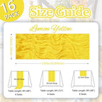 16 Pack Lemon Yellow Cheesecloth Table Runner 23 x 120 Inch 10Ft - Image 2
