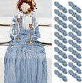 20 Pack Dusty Blue Table Runner 10Ft Cheesecloth Table Runner Boho Gauze Cheese Cloth Table Runners Romantic Long Sheer Fabric Table Runners for Wedding Party Bridal Shower by YMHPRIDE
