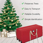 ProPik Rolling Christmas Tree Storage Bag, Fits Up to 9 ft. Xmas Tree, 28"x 16"x 60", Extra Large Heavy Duty Storage Container with Wheels and Handles, 600D Oxford (Red) - Image 4