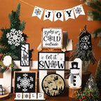 14 Pcs Halloween Tiered Tray Decor Set, Gnome Wood Table Signs (Stylish) - Image 4