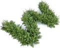9FT Pre-Lit Artificial Christmas Garland with 50 LED Light Battery Operated, Holiday Decorations with 300 Tip Branch, for Indoor Door Home Stairs Fireplaces Wall by INSTREECHRISTMAS