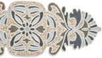 Hand Beaded Ivory Gold Table Runner 13x36Dining Décor - Image 2