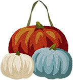Evergreen Pumpkin Trio Hooked Door Decor by EvergreenGarden