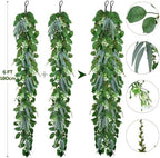 2 Pcs 6FT Artificial Eucalyptus Garland Greenery Garland with Baby's Breath - Image 3