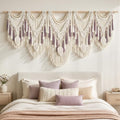 Tempospark Large Macrame Wall Hanging, 72"x32" Oversize Boho Wall Hanging, Extra Large Wall Art for Bedroom, Living Room, Dining Room, Nursery, Gallery (Five Pieces) by Tempospark