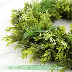 26'' Wreath for Front Door, Artificial Greenery Door Wreaths for Home Decor - Image 5