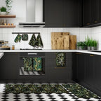 VitalCozy 10 Pcs Botanical Kitchen Decor Set Black Green Sage Plant - Image 2