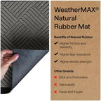 GORILLA GRIP WeatherMAX Door Mat, Indoor Outdoor Use, 35x23, Gray Diamond - Image 6