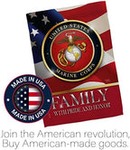 US Marine Family Honor House Flag - Armed Forces Corps USMC Semper Fi United State American Military Veteran Retire Official - Banner Small Garden Yard Gift Double-Sided Made In USA 28 X 40 - Image 5