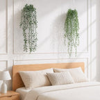 Artificial Hanging Plants, 2 Pack Macrame Plant Hanger with Pots - Image 6