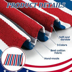 Honoson 2 Pcs 4th of July Doormat, Red White Blue Coir Non-Slip Entrance - Image 3