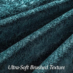 a moment Throw Pillow Covers 22X22 Inch 4 Packs,Soft Velvet Decorative Pillow Cases with 3D Ice Flower,Texture Modern Accent Cushion Covers for Sofa Couch Home Decor Peacock Noir - Image 4